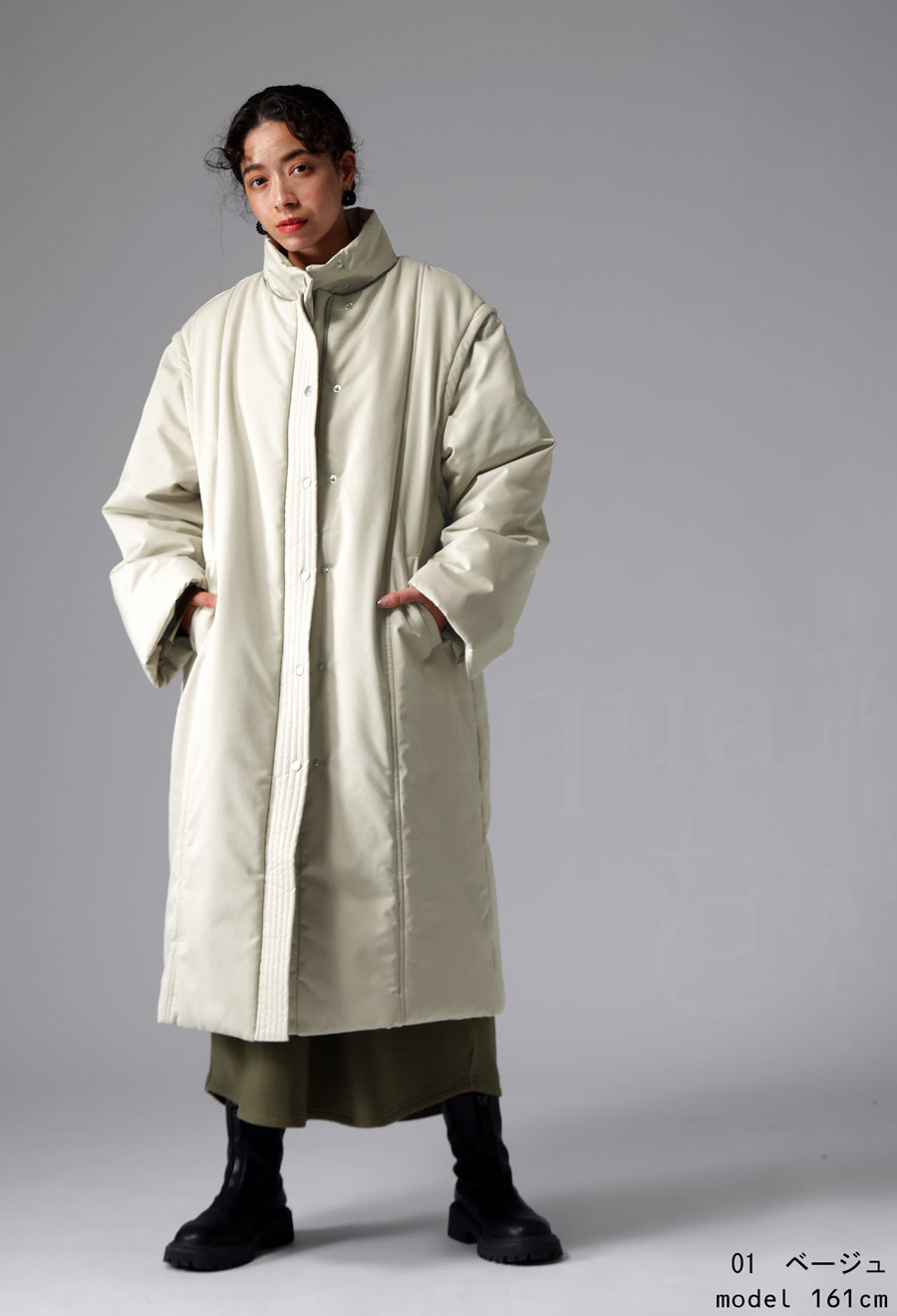 4WAY ロングコート コート レディース ロング ・メール便不可【249B】