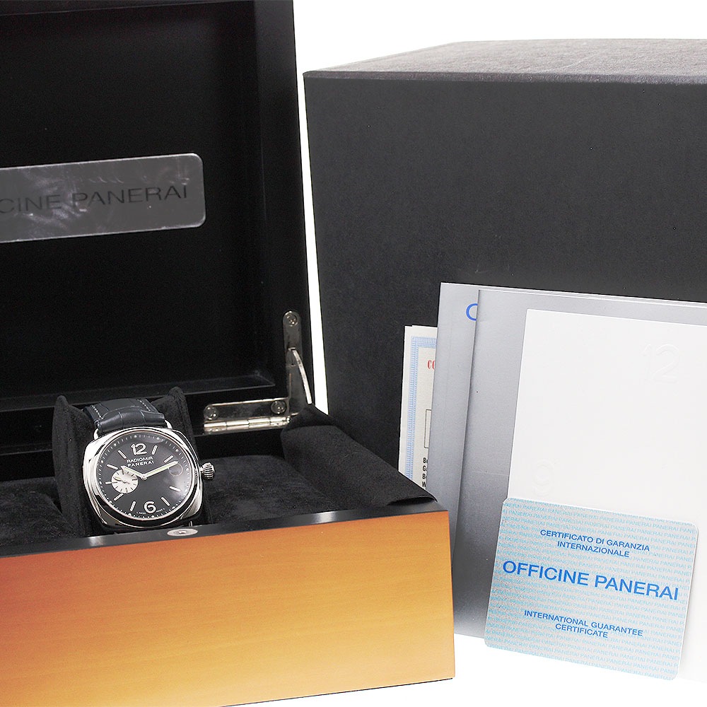 パネライ PANERAI PAM00141 ラジオミール デイト 自動巻き メンズ 箱・保証書付き_823958【中古】 パネライ PANERAI PAM00141 ラジオミール デイト 自動巻き メンズ 箱・保証書付き_823958【中古】