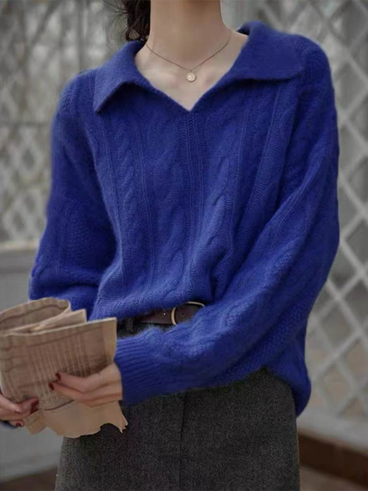 襟付き ケーブル編み ニットセーター レディース トップス ニット セーター プルオーバー 丈長 ドロップショルダー Vネック ポロカラー ケーブルニット かわいい 大人可愛い きれいめ シンプル カ 襟付き ケーブル編み ニットセーター レディース トップス ニット セーター プルオーバー 丈長 ドロップショルダー Vネック ポロカラー ケーブルニット かわいい 大人可愛い きれいめ シンプル カ