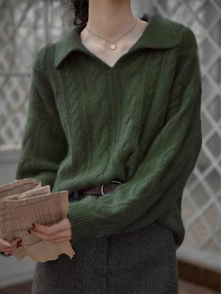 襟付き ケーブル編み ニットセーター レディース トップス ニット セーター プルオーバー 丈長 ドロップショルダー Vネック ポロカラー ケーブルニット かわいい 大人可愛い きれいめ シンプル カ 襟付き ケーブル編み ニットセーター レディース トップス ニット セーター プルオーバー 丈長 ドロップショルダー Vネック ポロカラー ケーブルニット かわいい 大人可愛い きれいめ シンプル カ
