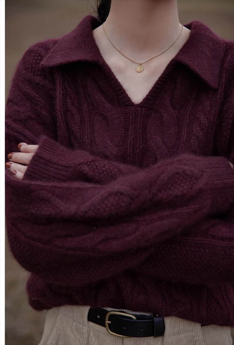 襟付き ケーブル編み ニットセーター レディース トップス ニット セーター プルオーバー 丈長 ドロップショルダー Vネック ポロカラー ケーブルニット かわいい 大人可愛い きれいめ シンプル カ 襟付き ケーブル編み ニットセーター レディース トップス ニット セーター プルオーバー 丈長 ドロップショルダー Vネック ポロカラー ケーブルニット かわいい 大人可愛い きれいめ シンプル カ