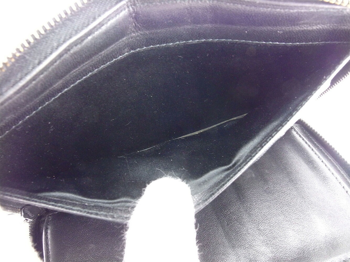 長財布 ラウンドファスナー 財布 ニュートラベルライン ブラック 中古