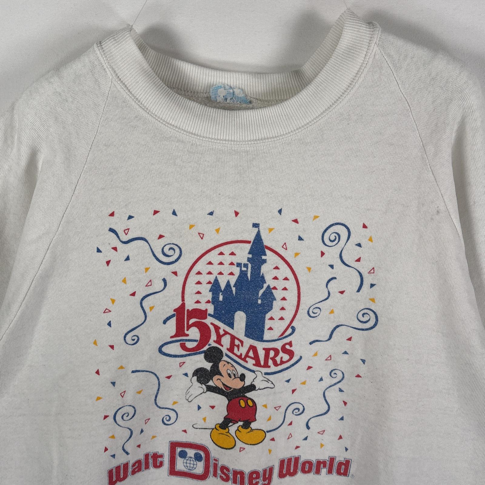 古着 スウェット ミッキーマウス クルーネック ラバープリント ラグラン ホワイト メンズ 古着 スウェット ミッキーマウス クルーネック ラバープリント ラグラン ホワイト メンズ