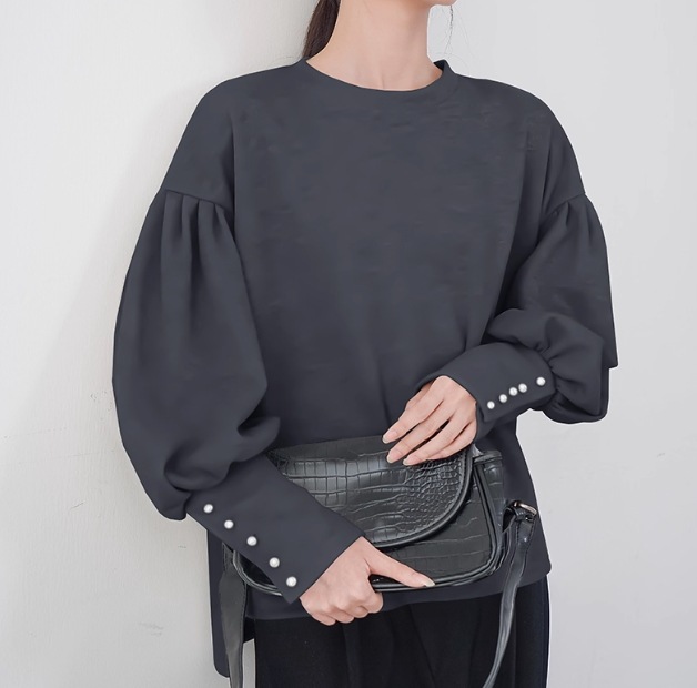 レディース トップス トレーナー 大人可愛い きれいめ シンプル カジュアル 上品 おしゃれ かっこいい レトロ アジアン エスニック エキゾチック こなれ感 ラフ メンズライク マニッシュ