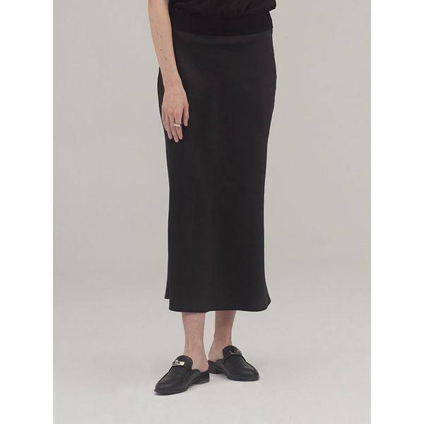 (ミステリアス) クラシックサテンバンディングロングスカート_SVSK240302