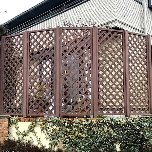 旭興進 人工木ラティス1590ブラウン メーカー直送