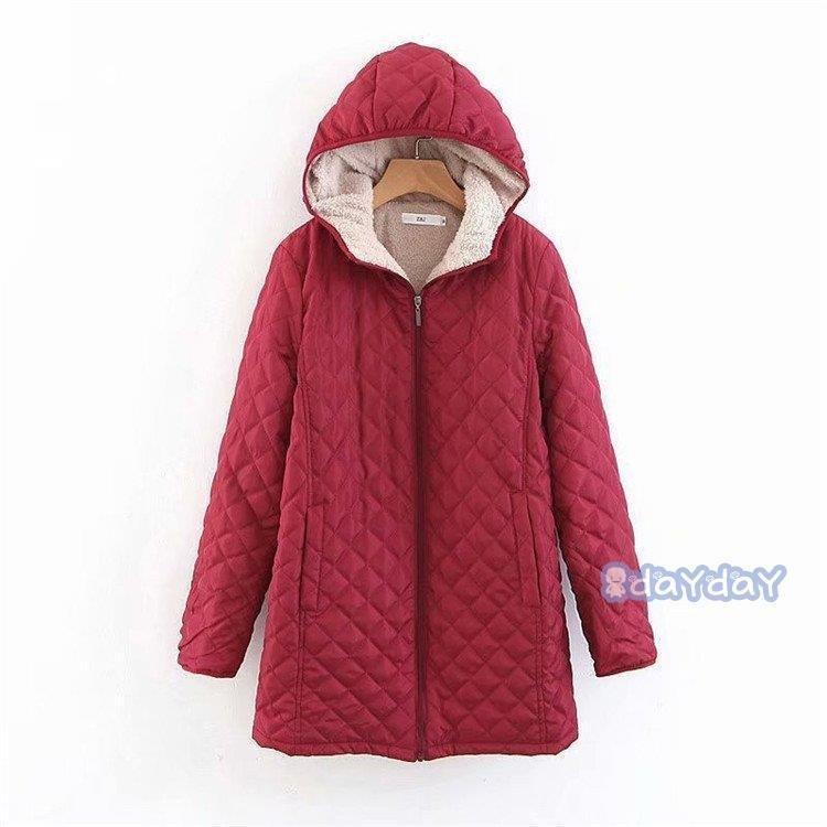 新作 トレンド キルティングコート 中綿コート コート キルティングジャケット レディース 冬 アウター 無地 冬 裏起毛 裏ボア フード付 体型カバー 大きいサイズ