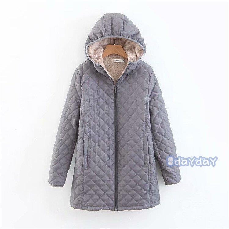 新作 トレンド キルティングコート 中綿コート コート キルティングジャケット レディース 冬 アウター 無地 冬 裏起毛 裏ボア フード付 体型カバー 大きいサイズ