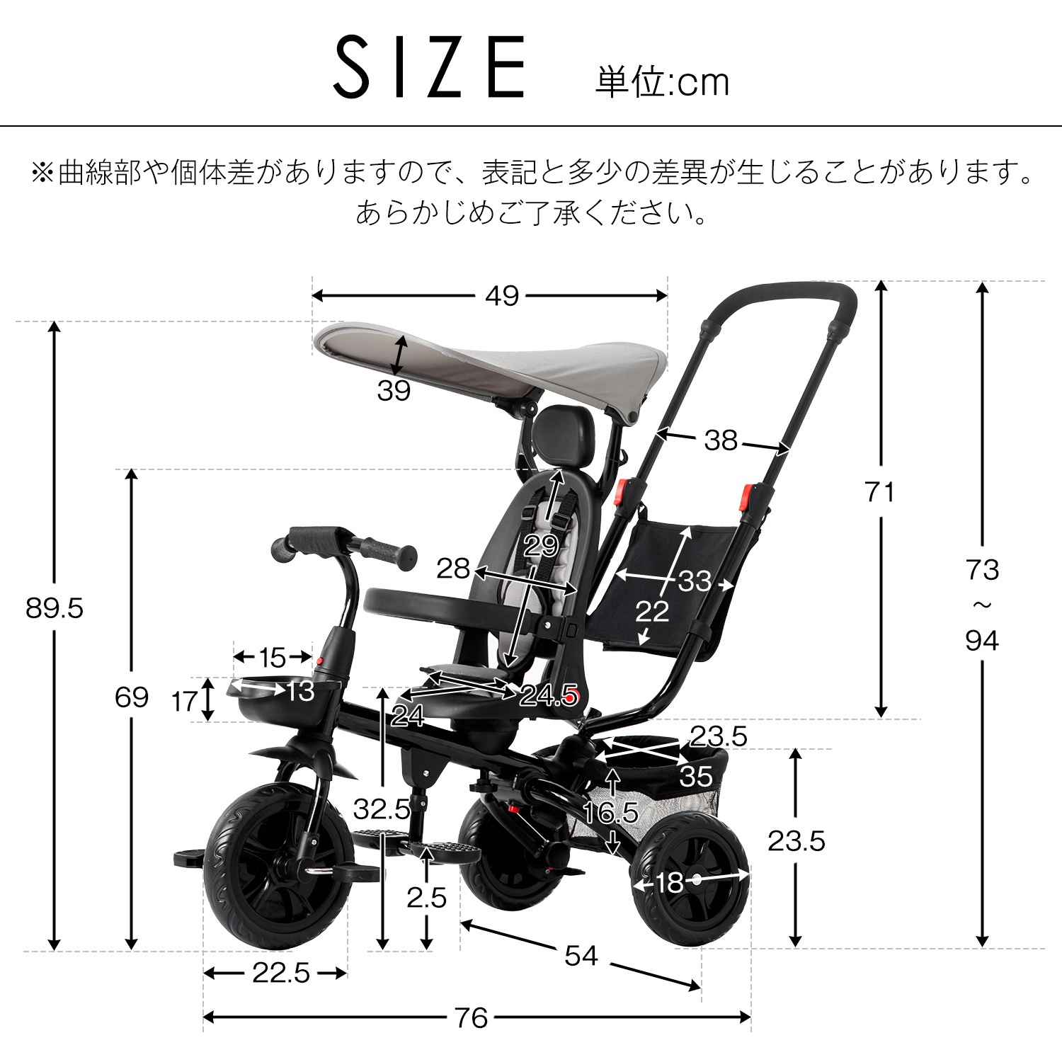 子供用三輪車 折りたたみ かじとり 手押し棒 おしゃれ 4in1 3歳 Btm 偉大な 2歳 自転車 1歳