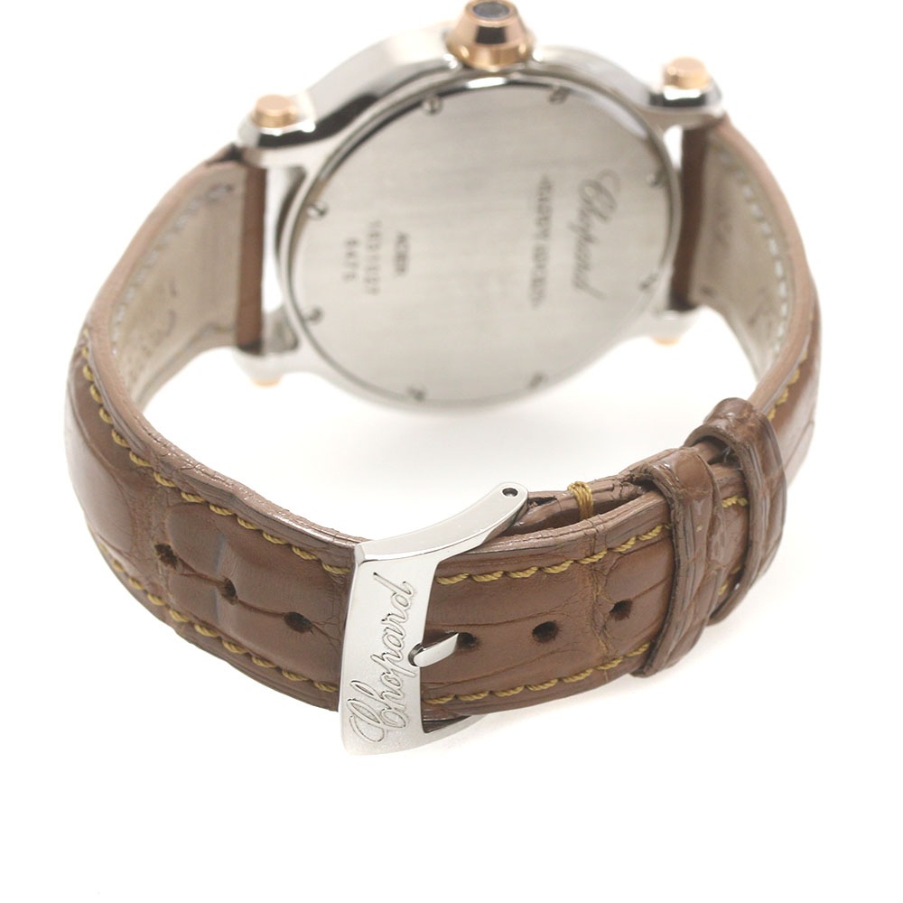 ショパール Chopard 8475 ハッピースポーツ 7Pダイヤ PGベゼル クォーツ ボーイズ _875665【中古】 ショパール Chopard 8475 ハッピースポーツ 7Pダイヤ PGベゼル クォーツ ボーイズ _875665【中古】