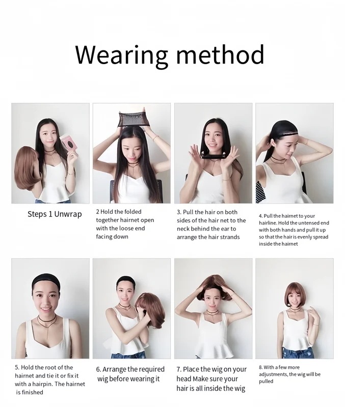 女性用ロングストレートヘアウィッグ,ミディアム,シルク,ロング,ハイウエスト,ブラック