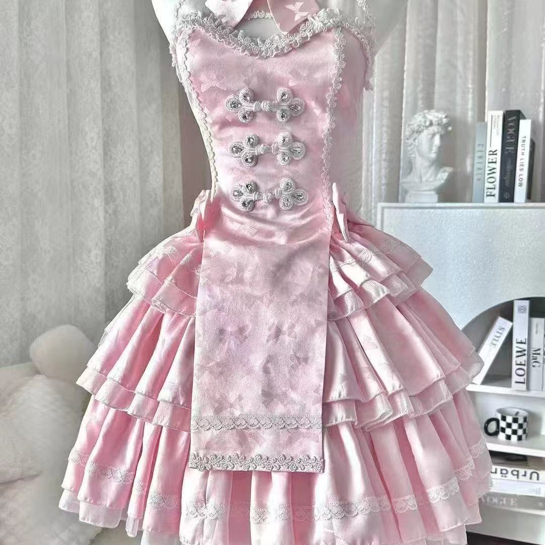 ロリータ ワンピース レディース 可愛い コスチューム コスプレ セットアップ ドレス 二次元 メイド服