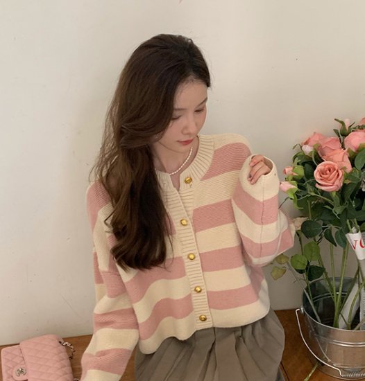 ニットカーディガン レディース カーディガン ボーダー ゴールドボタン 羽織 長袖 コントラストカラー 配色 ルーズシルエット カジュアル お出掛け おしゃれ セーター ニットカーディガン ニットカーディガン レディース カーディガン ボーダー ゴールドボタン 羽織 長袖 コントラストカラー 配色 ルーズシルエット カジュアル お出掛け おしゃれ セーター ニットカーディガン