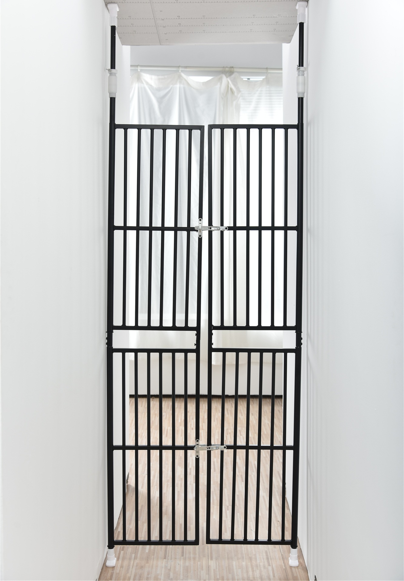 【安心保証】ペット高さ調節対応 205~285cm ドア ケージ 留守番 保護 ネコ 脱走防止 柵 フェンス 脱走防止 猫用 多頭飼い 多頭 スチール ペットケージ 新生活【ブラック】 【安心保証】ペット高さ調節対応 205~285cm ドア ケージ 留守番 保護 ネコ 脱走防止 柵 フェンス 脱走防止 猫用 多頭飼い 多頭 スチール ペットケージ 新生活【ブラック】