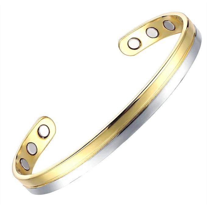 磁気純銅のための8ミリメートル調節可能な健康エネルギーゴールドシルバーカラーマッチング磁気バングル ストレス解消 痩身ブレスレット 女性の減量 エネルギーマグネット付きの磁気ブレスレット エネルギーヨ 磁気純銅のための8ミリメートル調節可能な健康エネルギーゴールドシルバーカラーマッチング磁気バングル ストレス解消 痩身ブレスレット 女性の減量 エネルギーマグネット付きの磁気ブレスレット エネルギーヨ