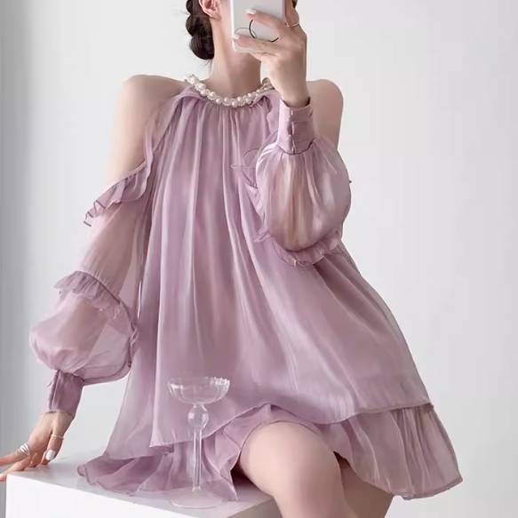 レディース スカート ワンピース ドレス ミニスカート ミニ ショート 長袖 ホルターネック オフショルダー フェミニン フリル 薄手 サテン かわいい 大人可愛い きれいめ シンプル カジュアル 上 レディース スカート ワンピース ドレス ミニスカート ミニ ショート 長袖 ホルターネック オフショルダー フェミニン フリル 薄手 サテン かわいい 大人可愛い きれいめ シンプル カジュアル 上