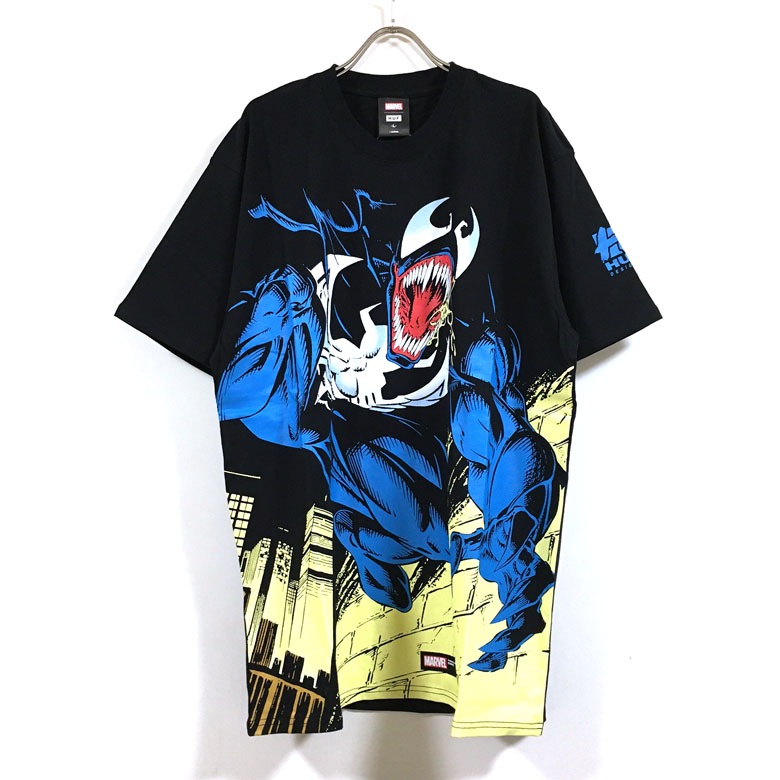 HUF ハフ MARVEL マーベル コラボ VENOM 半袖 Tシャツ メンズ 送料無料