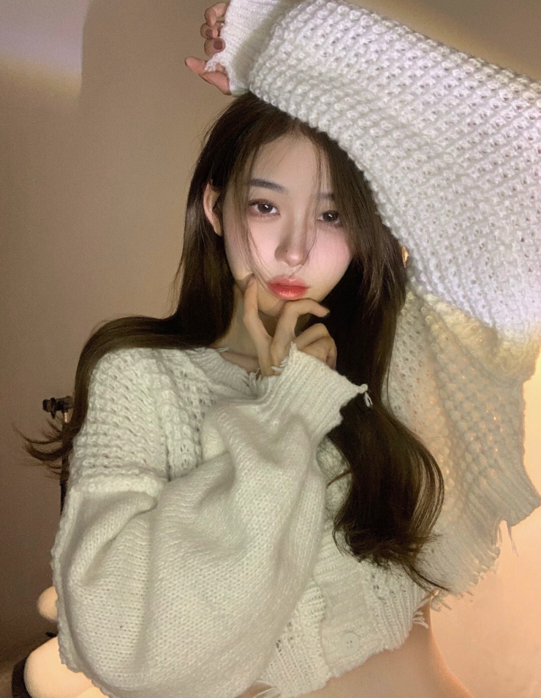 オフショルダー セータートップス ショート丈 袖あり 長袖 オフショル イージー ふわふわ ワッフル