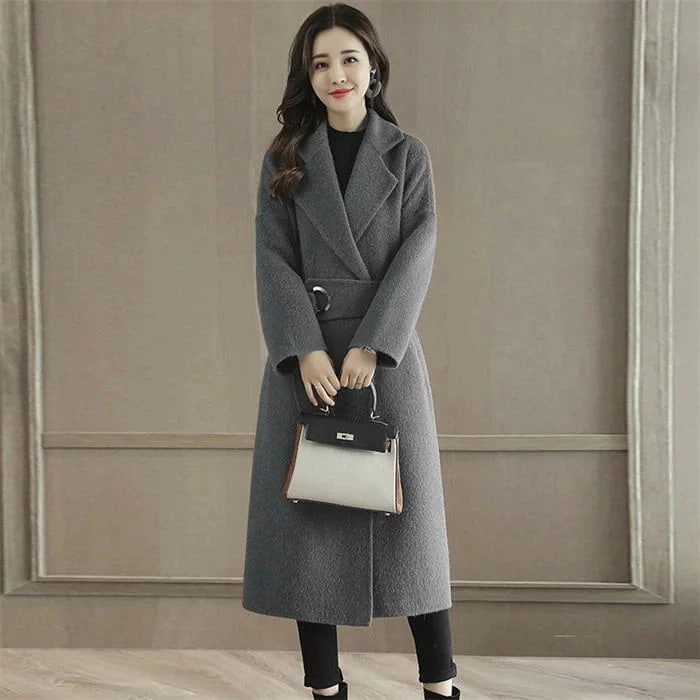 ラシャコート レディース ダブルブレスト ベルト付き ラシャジャケット