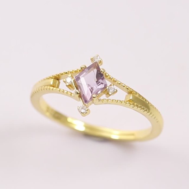 天然 アメジスト リング レディース 指輪 天然石 2月 誕生石 お守り 誕生日プレゼント 女性 ブランド 指輪 シンプル 天然石 アメジスト 2月 レディースリング 10
