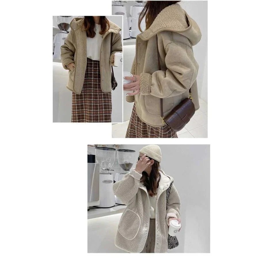 【急速出荷!】ボアブルゾン ボア ジャケット ボア コート レディース ボア カジュアル ボア アウター もこもこ リバーシブル アウター フード付き コート ファーコート 【急速出荷!】ボアブルゾン ボア ジャケット ボア コート レディース ボア カジュアル ボア アウター もこもこ リバーシブル アウター フード付き コート ファーコート