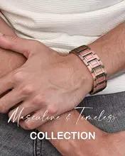 アラドゥー-男性用純銅ネオジム磁石ブレスレットリストバンドギフトジュエリー3倍の強度 アラドゥー-男性用純銅ネオジム磁石ブレスレットリストバンドギフトジュエリー3倍の強度