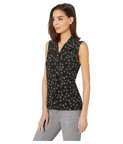 アンクライン レディース シャツ トップス Simone Print Triple Pleat アンクライン レディース シャツ トップス Simone Print Triple Pleat
