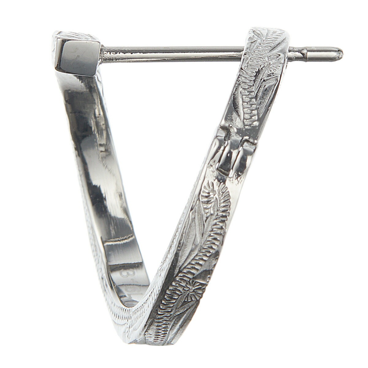 フープピアス レディース サージカルステンレス316L ハワイアンジュエリー スクロール ワンタッチ フープピアス レディース サージカルステンレス316L ハワイアンジュエリー スクロール ワンタッチ