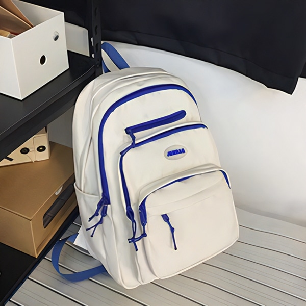 2色展開 バッグ カバン ユニセックス リュック バッグパック PCバック 大容量 多収納 多機能 便利 自立 スクエア ポケット ファスナー サイドポケット ソフト ナイロン シンプル カジュアル 2色展開 バッグ カバン ユニセックス リュック バッグパック PCバック 大容量 多収納 多機能 便利 自立 スクエア ポケット ファスナー サイドポケット ソフト ナイロン シンプル カジュアル