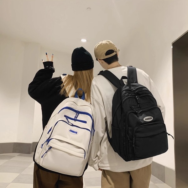 2色展開 バッグ カバン ユニセックス リュック バッグパック PCバック 大容量 多収納 多機能 便利 自立 スクエア ポケット ファスナー サイドポケット ソフト ナイロン シンプル カジュアル 2色展開 バッグ カバン ユニセックス リュック バッグパック PCバック 大容量 多収納 多機能 便利 自立 スクエア ポケット ファスナー サイドポケット ソフト ナイロン シンプル カジュアル