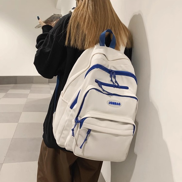 2色展開 バッグ カバン ユニセックス リュック バッグパック PCバック 大容量 多収納 多機能 便利 自立 スクエア ポケット ファスナー サイドポケット ソフト ナイロン シンプル カジュアル 2色展開 バッグ カバン ユニセックス リュック バッグパック PCバック 大容量 多収納 多機能 便利 自立 スクエア ポケット ファスナー サイドポケット ソフト ナイロン シンプル カジュアル