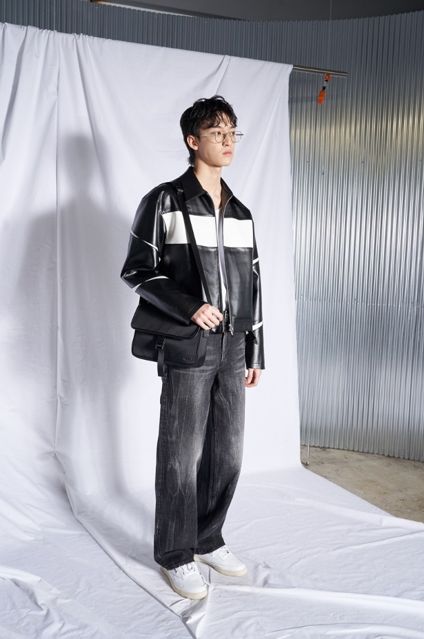 [SPERONE] Slit Leather Jacket