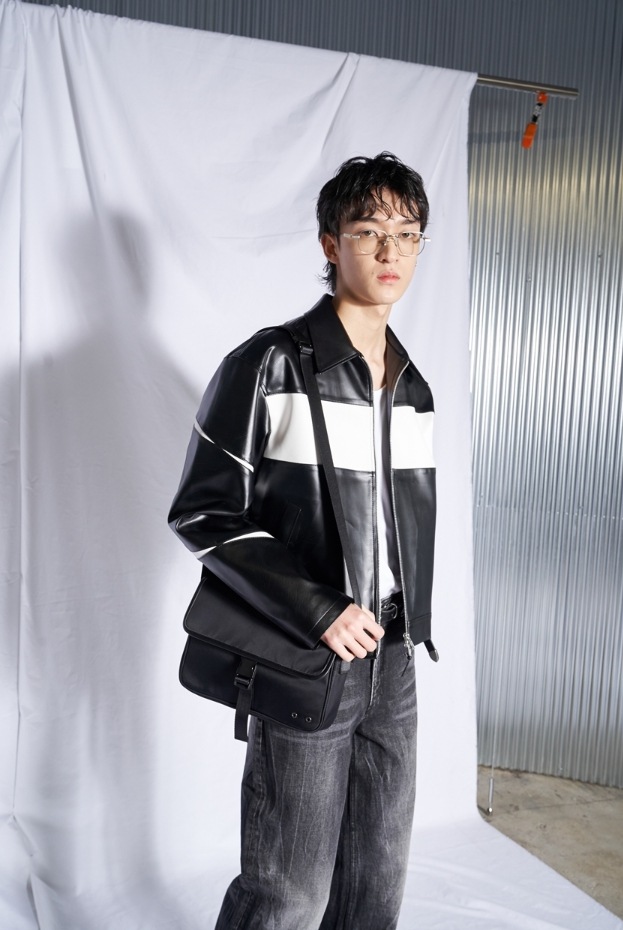 [SPERONE] Slit Leather Jacket