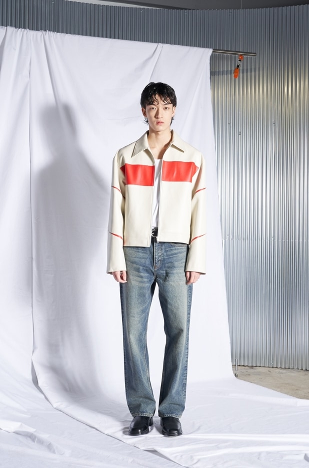 [SPERONE] Slit Leather Jacket