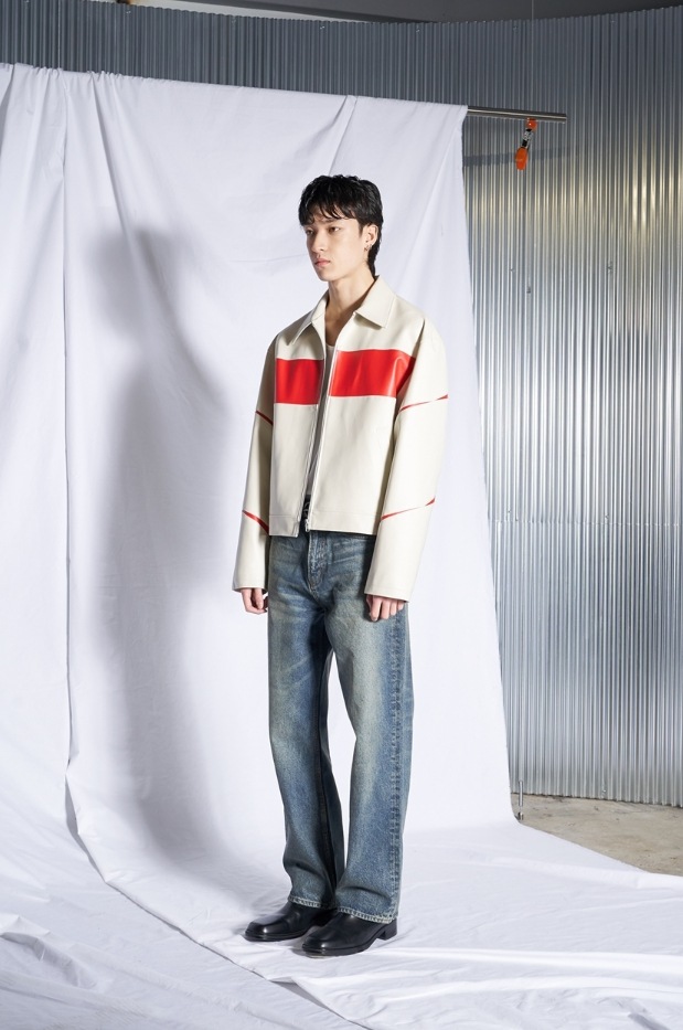 [SPERONE] Slit Leather Jacket