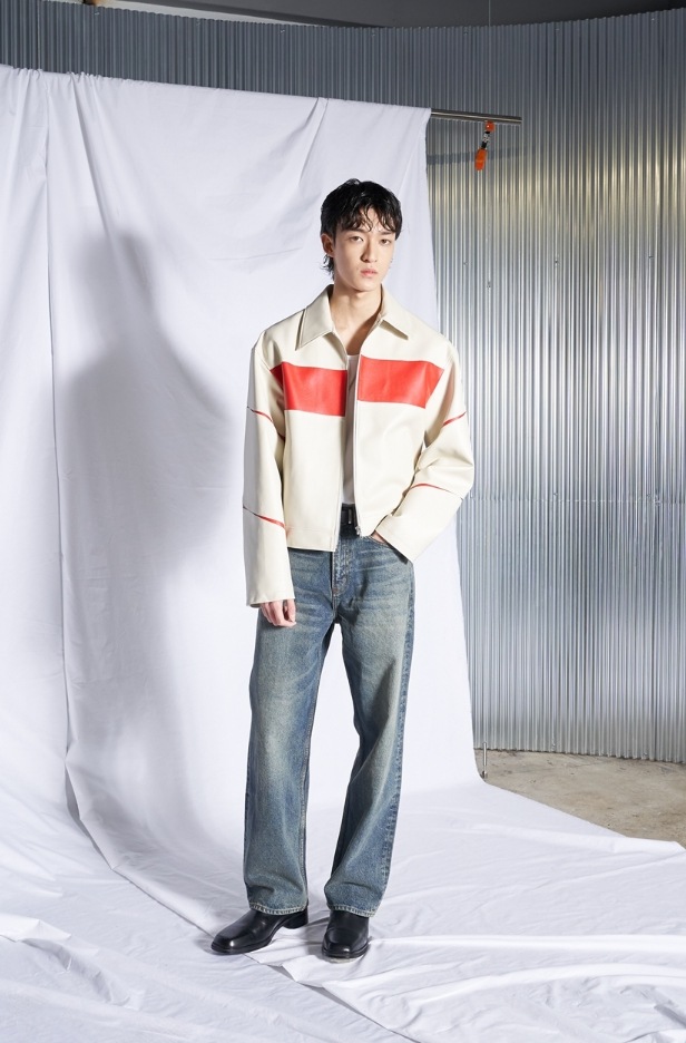 [SPERONE] Slit Leather Jacket