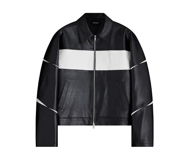 [SPERONE] Slit Leather Jacket
