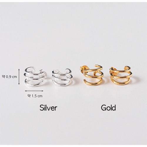 [THEBOYZ ジュヨン 着用]925silver カミド イヤリング/韓国ジュエリー 韓国人気ファッション かわいいアクセサリー 男女兼用 ュエリー