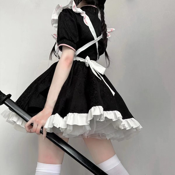 Qoo10] コスプレレディース中華風 メイド服 安い