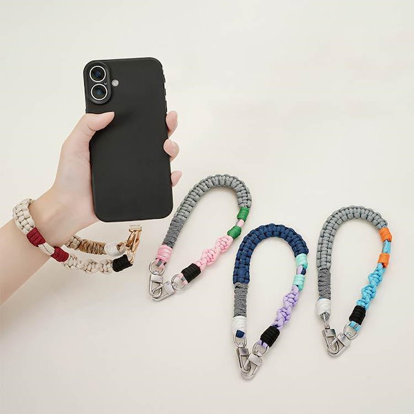 Qoo10] 【1～3日で出荷】スマホストラップ 手首