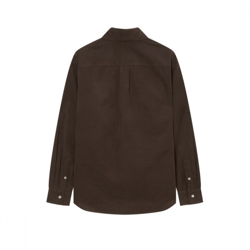 (ヘッジスレディース) 24FW ロングスリーブシャツブラウン HSSH4D903W2 (ヘッジスレディース) 24FW ロングスリーブシャツブラウン HSSH4D903W2