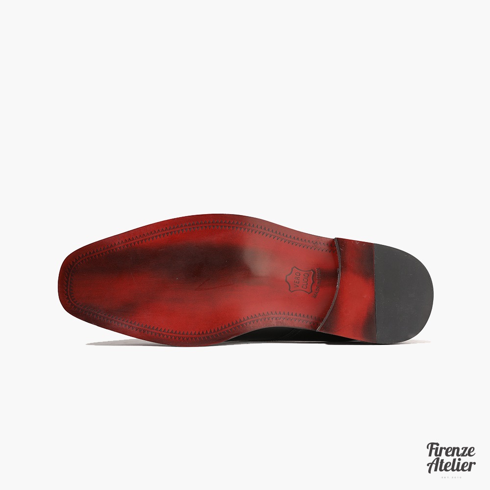 メンズ 本革 キャップトゥ オックスフォード ストレートチップ モンクストラップ 背高靴 (BK) メンズ 本革 キャップトゥ オックスフォード ストレートチップ モンクストラップ 背高靴 (BK)