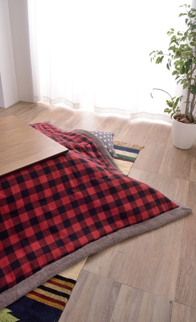 薄掛けコタツ布団 長方形 こたつ布団 炬燵 ふとん W190D230 KK-154RD