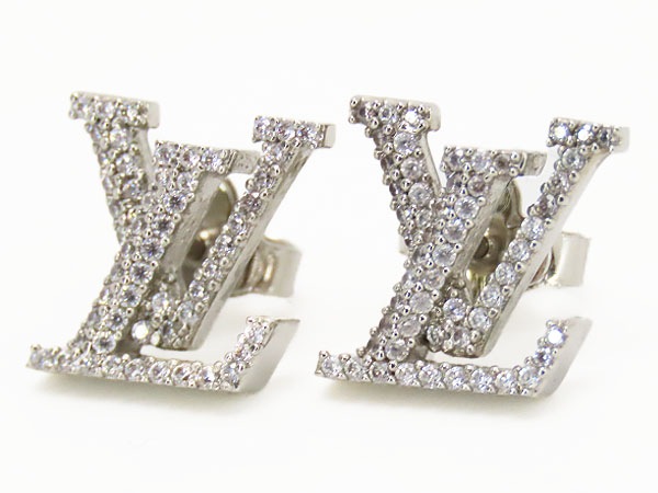 新品同様ルイヴィトンブックルドレイユLVアイコニックストラスピアスシルバーラインストーンメタルM00608 新品同様ルイヴィトンブックルドレイユLVアイコニックストラスピアスシルバーラインストーンメタルM00608