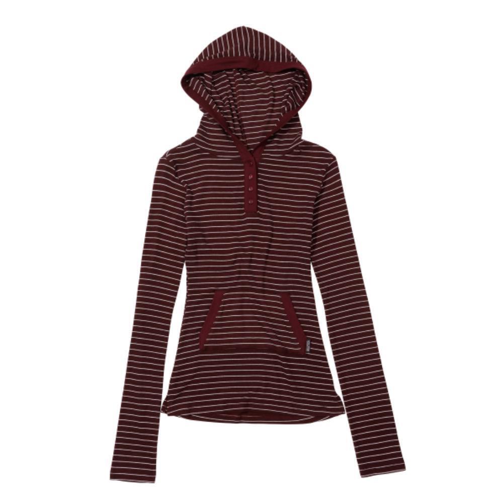 スカルプター Stripe Hoodie Tee Burgundy SC24A220RD スカルプター Stripe Hoodie Tee Burgundy SC24A220RD