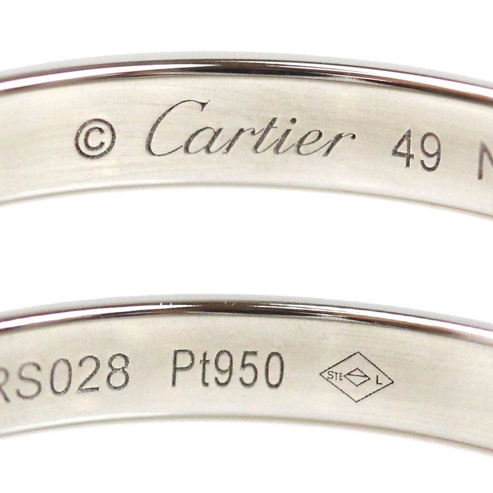 CARTIER カルティエ Pt950プラチナ ダムール リング・指輪 B4093649