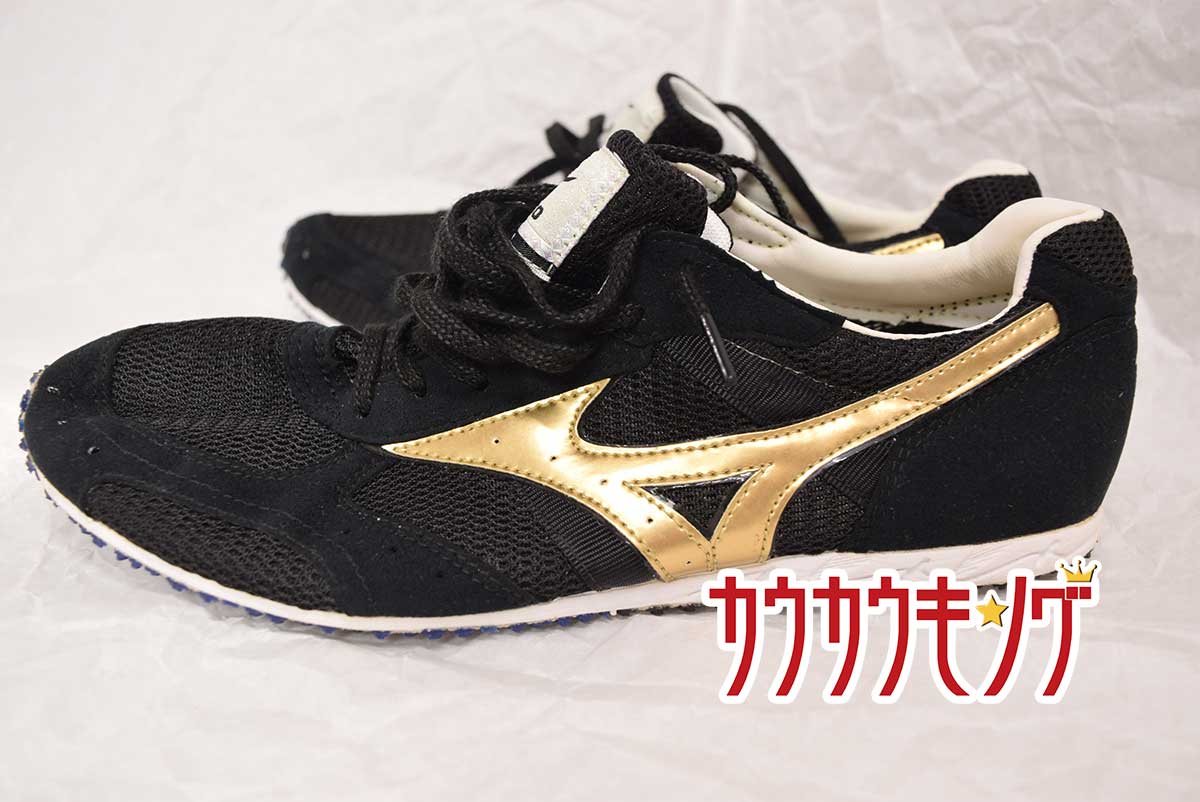 【中古】ミズノ スペシャルオーダー 陸上 スパイク 中 長距離用 25cm ブラック ゴールド MIZUNO 【中古】ミズノ スペシャルオーダー 陸上 スパイク 中 長距離用 25cm ブラック ゴールド MIZUNO