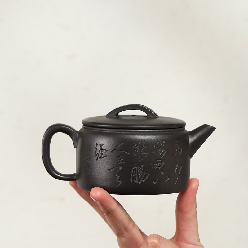 Shihuangフルハンドメイド紫色の粘土ティーポットグダオハンワティーポットホームカンフーティーセットライブブロードキャスト Shihuangフルハンドメイド紫色の粘土ティーポットグダオハンワティーポットホームカンフーティーセットライブブロードキャスト