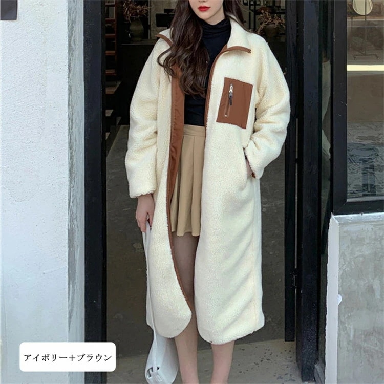 ファーコート 白 アウター ロングコート 大きいサイズ レディース 秋冬 ボア フェイクファー ジャケット ハイネック コート フリース ロング丈 リバーシブル 防風 防寒 アウトドア パーカー 保温 ファーコート 白 アウター ロングコート 大きいサイズ レディース 秋冬 ボア フェイクファー ジャケット ハイネック コート フリース ロング丈 リバーシブル 防風 防寒 アウトドア パーカー 保温