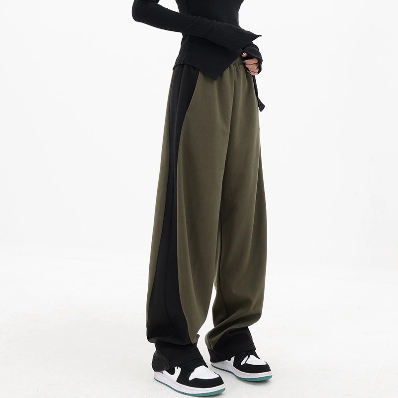 着痩せ切り替えスポーツパンツのガードルスラックスパンツハーレムパンツのデザイン感ズボンジョガーパンツ